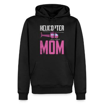 Helikopter Mama Kinder Mutter Eltern - Männer Premium Bio Hoodie - Schwarz - Vorne - Nico (187cm)