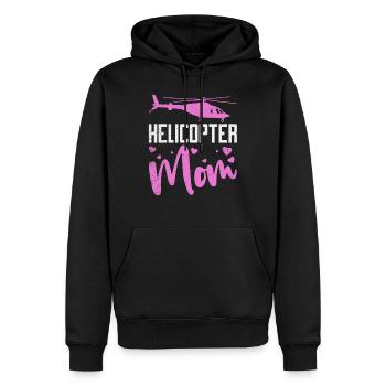 Helikopter Mama Kinder Mutter Eltern - Männer Premium Bio Hoodie - Schwarz - Vorne - Nico (187cm)