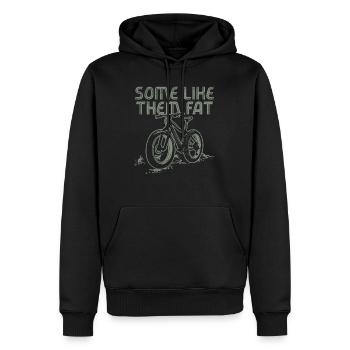 Rad Fat Tire Mountainbiker MTB Biker Fatbike - Männer Premium Bio Hoodie - Schwarz - Vorne - Nico (187cm)