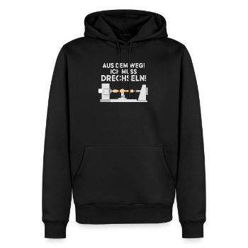 Drechsler Drechseln Drechselbank Drechsel - Männer Premium Bio Hoodie - Schwarz - Vorne - Nico (187cm)