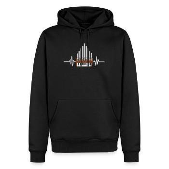 Pfeifenorgel Orgel Orgelbauer Orgelpfeifen - Männer Premium Bio Hoodie - Schwarz - Vorne - Nico (187cm)