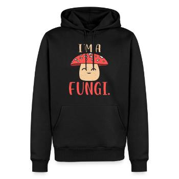 Champignons Champignons Champignons Biologiste Champignons - Sweat à capuche Premium bio Homme - noir - Devant - Nico (187cm)