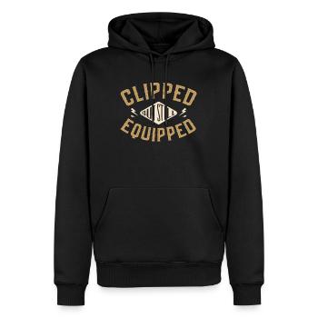 Conception de vasectomie pour un homme stérilisé - Sweat à capuche Premium bio Homme - noir - Devant - Nico (187cm)