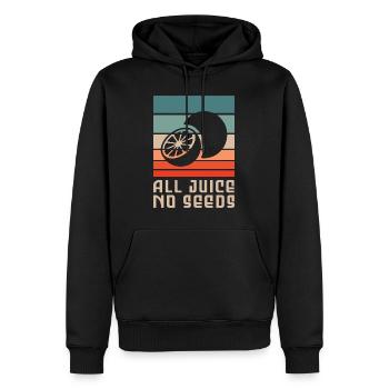 Conception de vasectomie pour un homme stérilisé - Sweat à capuche Premium bio Homme - noir - Devant - Nico (187cm)