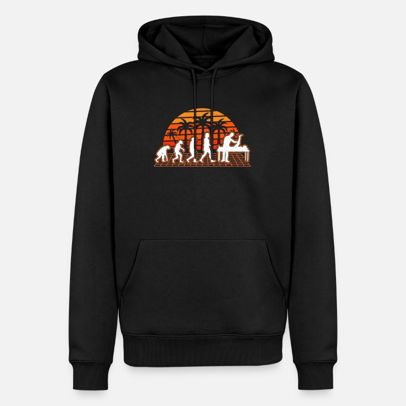 Physiothérapeute Evolution Retro Physiotherapy - Sweat à capuche Premium bio Homme - noir