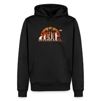 Drohne Evolution Sunset Drohnenpilot Quadrocopter - Männer Premium Bio Hoodie - Schwarz - Vorne - Nico (187cm)
