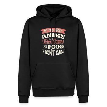 Conception d’anime pour une fille d’anime - Sweat à capuche Premium bio Homme - noir - Devant - Nico (187cm)