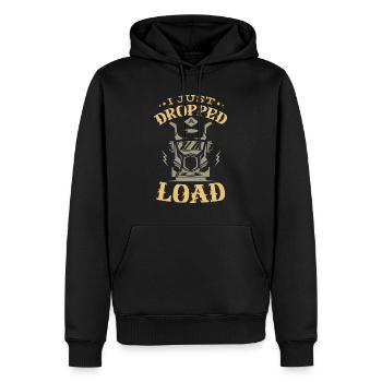 LKW-Trucker für einen LKW-Treiber - Männer Premium Bio Hoodie - Schwarz - Vorne - Nico (187cm)