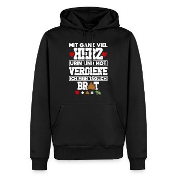 Krankenhaus Arzthelferin Krankenschwester - Männer Premium Bio Hoodie - Schwarz - Vorne - Nico (187cm)