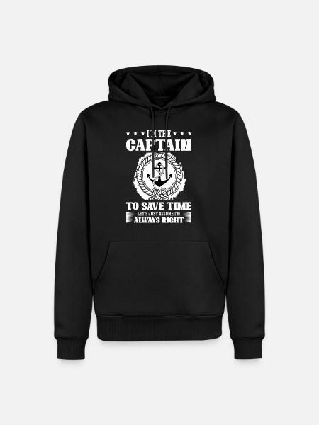 Bootfahren für ein Bootsfächerbootfahren - Männer Premium Bio Hoodie - Schwarz