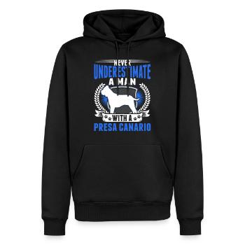 Presa Canario Mann Dogo Canario - Männer Premium Bio Hoodie - Schwarz - Vorne - Nico (187cm)