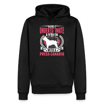 Presa Canario Frau Dogo Canario - Männer Premium Bio Hoodie - Schwarz - Vorne - Nico (187cm)