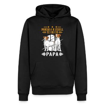 Parson Russell Terrier Papa - Männer Premium Bio Hoodie - Schwarz - Vorne - Nico (187cm)