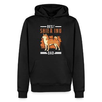 Best Shiba Inu Dad - Männer Premium Bio Hoodie - Schwarz - Vorne - Nico (187cm)