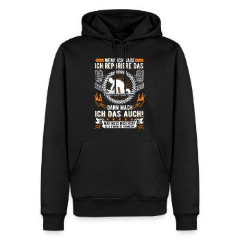 Fliesenleger 6 Monate Mosaikleger Plattenleger - Männer Premium Bio Hoodie - Schwarz - Vorne - Nico (187cm)