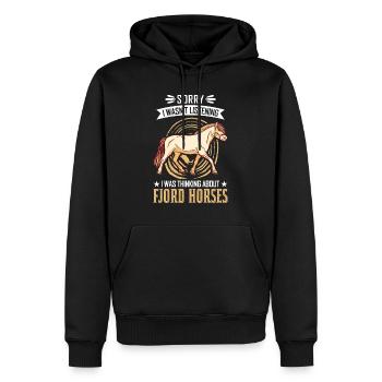 Fjord Horse Norweger Pferd Fjordpferd - Männer Premium Bio Hoodie - Schwarz - Vorne - Nico (187cm)
