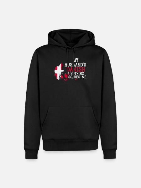 Mand Danmark Gift dansk dansk - Herre Premium økologisk hoodie - sort