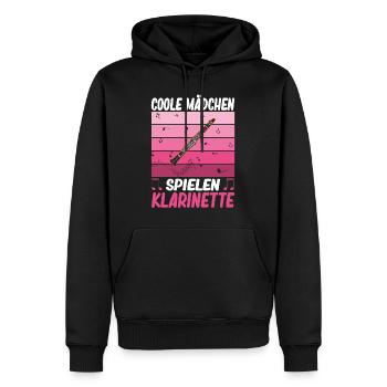 Klarinette Klarinettist - Männer Premium Bio Hoodie - Schwarz - Vorne - Nico (187cm)