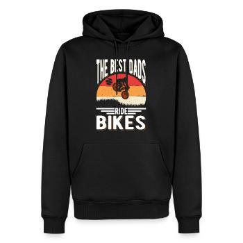 Fahrrad Vater Fahrradtour Papa Radfahrer - Männer Premium Bio Hoodie - Schwarz - Vorne - Nico (187cm)
