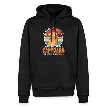 Soyez toujours vous-même Sauf si vous pouvez être un Capybara - Sweat à capuche Premium bio Homme - noir - Devant - Nico (187cm)