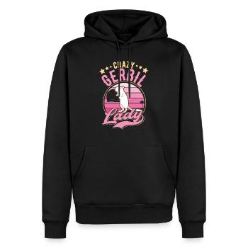 Crazy Gerbil Lady Racing Rat Gerbil - Sweat à capuche Premium bio Homme - noir - Devant - Nico (187cm)