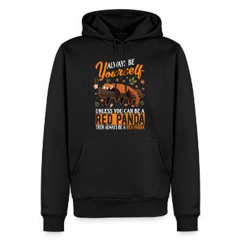 Always be yourself Unless you can be a Red Panda - Men’s Premium Organic Hoodie - black - Front - Nico (187cm)