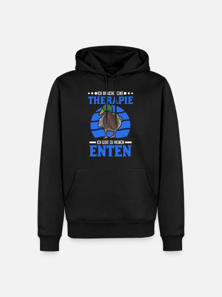 Éleveur de canards - Sweat à capuche Premium bio Homme - noir