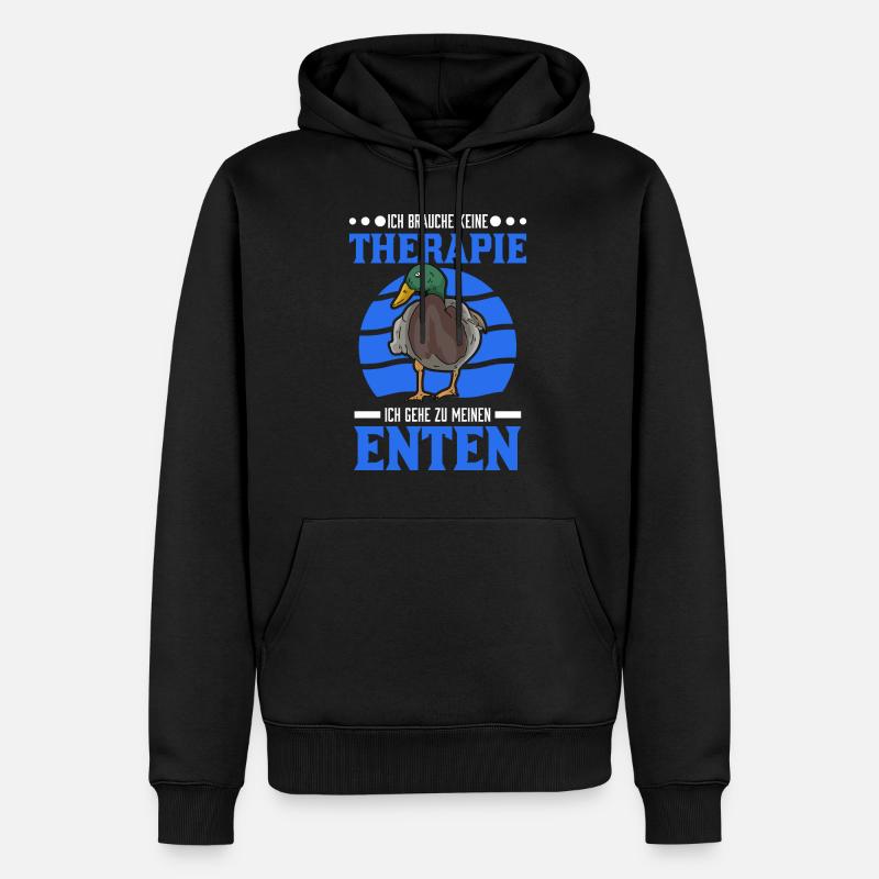 Éleveur de canards - Sweat à capuche Premium bio Homme - noir