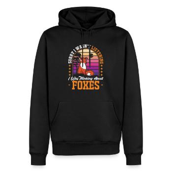 Fuchs Gift - Men’s Premium Organic Hoodie - black - Front - Nico (187cm)