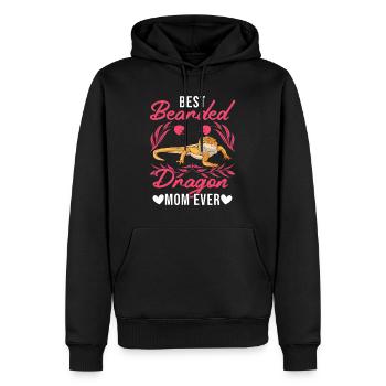 Best Bearded Dragon Mom Ever Bartagamen Mama - Men’s Premium Organic Hoodie - black - Front - Nico (187cm)