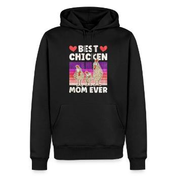 Meilleure maman de poulet jamais Hühner Mama - Sweat à capuche Premium bio Homme - noir - Devant - Nico (187cm)