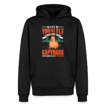 Soyez toujours vous-même Sauf si vous pouvez être un Capybara - Sweat à capuche Premium bio Homme - noir - Devant - Nico (187cm)