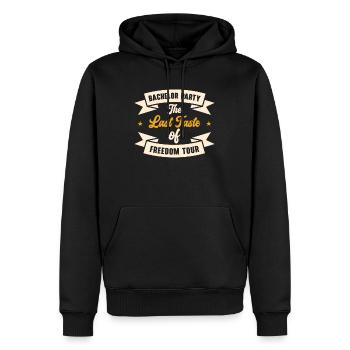 Bachelor Liquor Freedom Tour Bachelor Party - Männer Premium Bio Hoodie - Schwarz - Vorne - Nico (187cm)