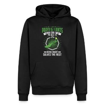 Gottesanbeterin Praying Mantis Fangschrecke - Männer Premium Bio Hoodie - Schwarz - Vorne - Nico (187cm)