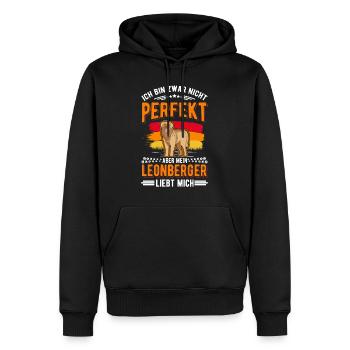 Leonberger - Männer Premium Bio Hoodie - Schwarz - Vorne - Nico (187cm)