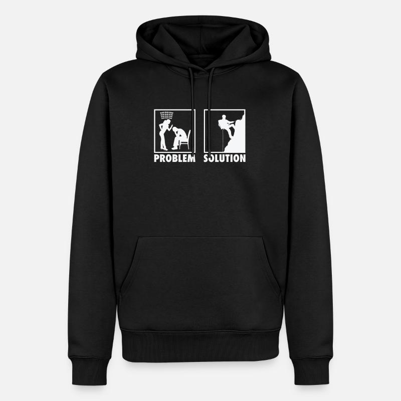 Déclaration de l’alpiniste - Sweat à capuche Premium bio Homme - noir