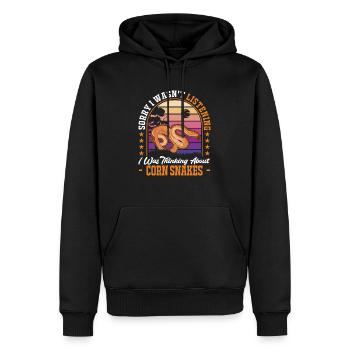 Corn Snake Cadeau Corn Snake - Sweat à capuche Premium bio Homme - noir - Devant - Nico (187cm)