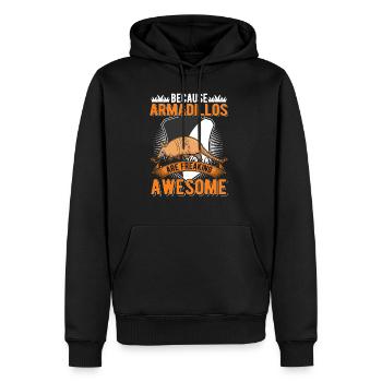 Because Armadillos are freaking awesome armadillo - Men’s Premium Organic Hoodie - black - Front - Nico (187cm)