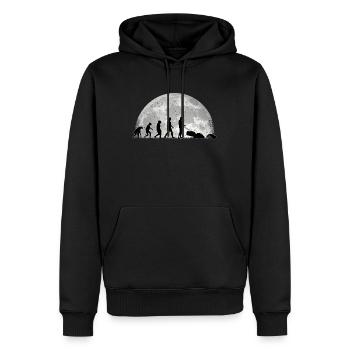 Tondeuse à gazon robotisée Evolution Moon Tondeuse à gazon robotisée - Sweat à capuche Premium bio Homme - noir - Devant - Nico (187cm)
