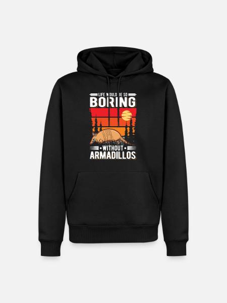 Armadillo Gift Armadillo - Men’s Premium Organic Hoodie - black