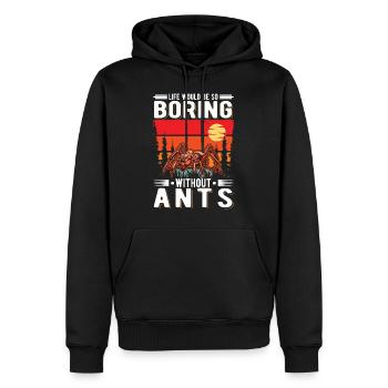 Ants Gift Ant Farm Anthill - Men’s Premium Organic Hoodie - black - Front - Nico (187cm)