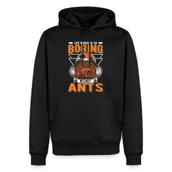 Ameisen Ameisenfarm Ameisenhaufen Feuerameisen - Männer Premium Bio Hoodie - Schwarz - Vorne - Nico (187cm)