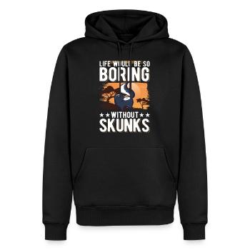 La vie serait si ennuyeuse sans Skunks Skunk - Sweat à capuche Premium bio Homme - noir - Devant - Nico (187cm)