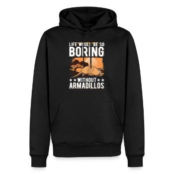 Tatou Cadeau Tatou - Sweat à capuche Premium bio Homme - noir - Devant - Nico (187cm)