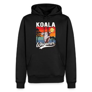 Koala Flüsterer Koala Whisperer Koalabär - Männer Premium Bio Hoodie - Schwarz - Vorne - Nico (187cm)