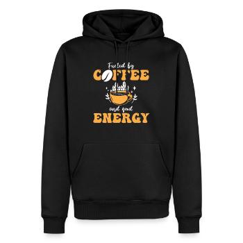 Positive Energy Coffee Energy Healer Coffee Addict - Männer Premium Bio Hoodie - Schwarz - Vorne - Nico (187cm)