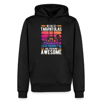 Because Tarantulas are freaking awesome Tarantel - Männer Premium Bio Hoodie - Schwarz - Vorne - Nico (187cm)