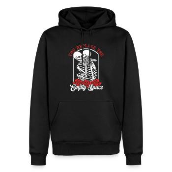 Romantic Gothic Bones Skeleton Roses Death Grave - Männer Premium Bio Hoodie - Schwarz - Vorne - Nico (187cm)