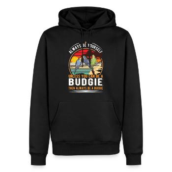 Soyez toujours vous-même à moins que vous ne puissiez être une perruche - Sweat à capuche Premium bio Homme - noir - Devant - Nico (187cm)