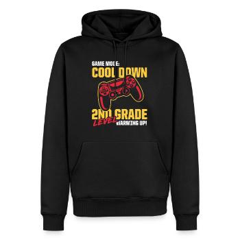 Kids Back to School Gamer Mode 2nd Grade Level - Männer Premium Bio Hoodie - Schwarz - Vorne - Nico (187cm)